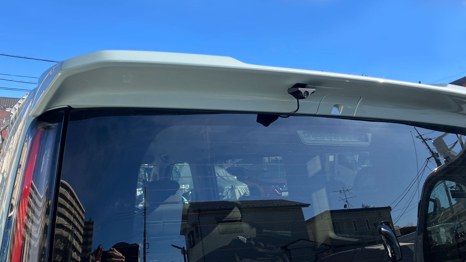 ミラーカム3のリアカメラ車外設置例
