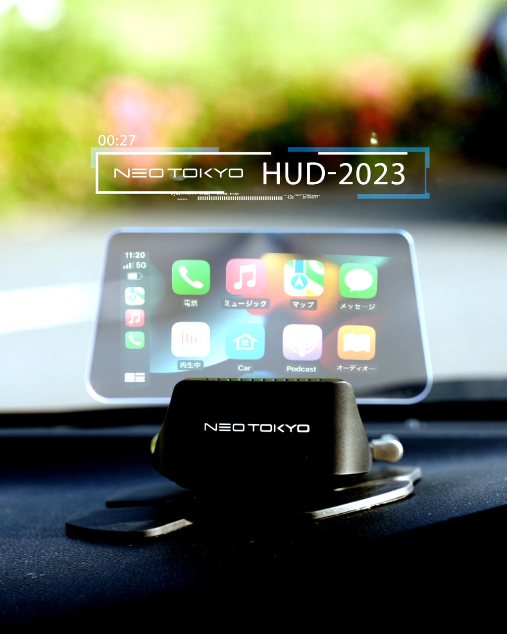 HUD-2023 ヘッドアップディスプレイ ワイヤレスCarPlay/AndroidAuto ...